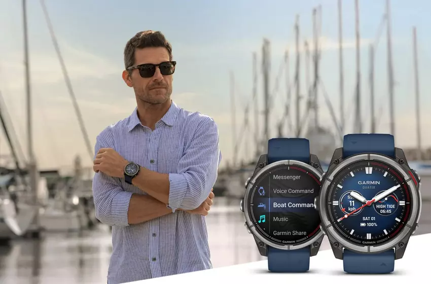 Garmin quatix 8: eine Smartwatch, die Ihre Yacht mit Ihrer Stimme steuert