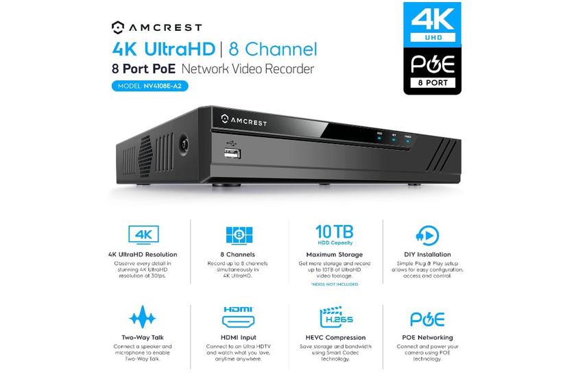 Amcrest 4K Netzwerk Überwachungskameras PoE