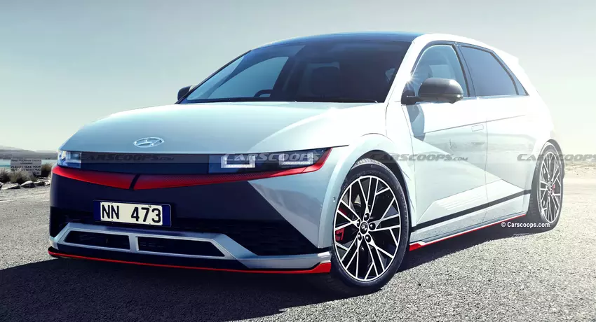 Hyundai bereitet sich auf eine Sportversion des IONIQ 5 vor, das Elektroauto wird zwei Motoren mit einer Gesamtleistung von etwa 600 PS erhalten.