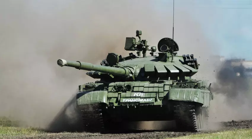 Ukrainische Streitkräfte zerstören russischen T-62MV-Panzer