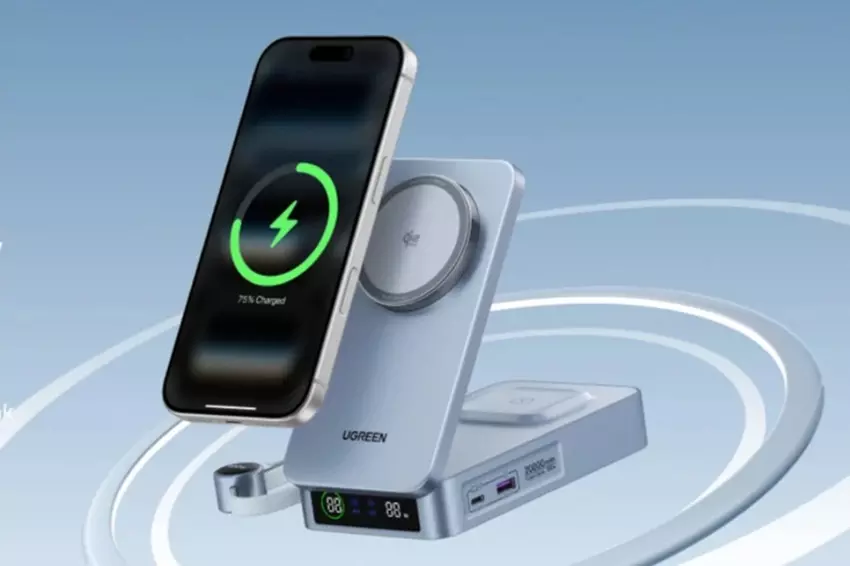 Ugreen MagFlow 2-in-1 MagSafe Ladestation