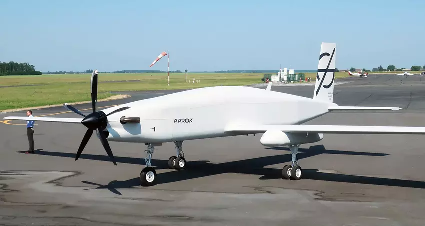 Turgis & Gaillard wird in der Ukraine mit der Produktion von Aarok-Drohnen beginnen, die eine Geschwindigkeit von 463 km/h erreichen, auf eine Höhe von mehr als 9 km steigen und Hellfire- und Akeron-MP-Raketen tragen können.