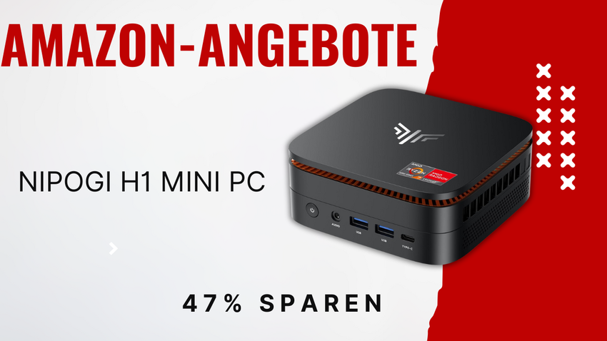 NiPoGi H1 Mini PC mit AMD Ryzen 7 – Jetzt 330€ Rabatt auf leistungsstarken Kompakt-Computer!