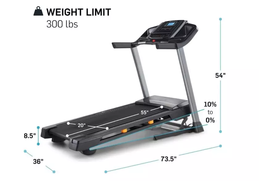 NordicTrack T-Serie Heimtrainer Laufband unter 1000€