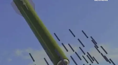 China zeigt die Graphitbombe: es ist eine Waffe, um ganze Städte von der Elektrizität abzuschneiden (Video)