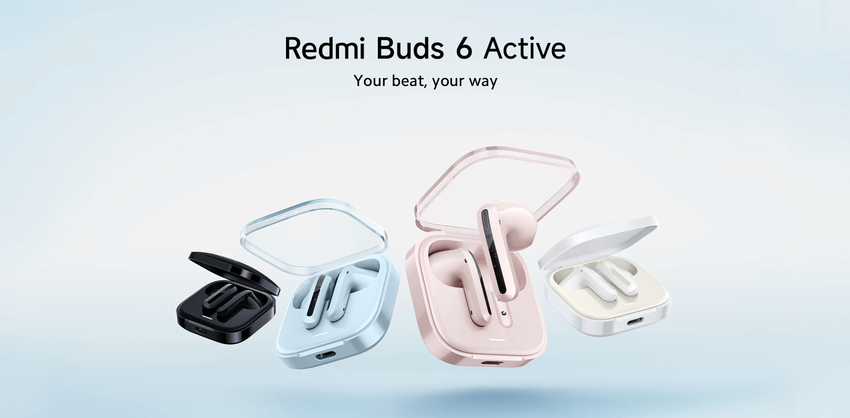 Die Redmi Buds 6 Active mit 14,2-mm-Treibern, Bluetooth 5.4 und IPX4-Schutz haben ihr Debüt auf dem globalen Markt gegeben