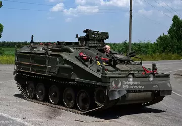 Die ukrainischen Streitkräfte zeigten an der ...