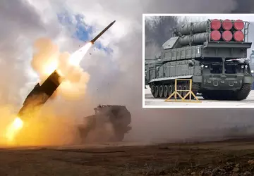 Eine ukrainische SHARK-Drohne unterstützte das HIMARS-Raketensystem ...