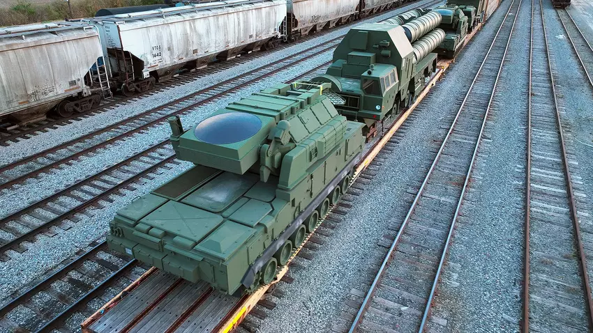 Russische S-300 und Tor-M1 "Flugabwehrraketensysteme" befinden sich unerwartet auf einer Eisenbahnstrecke in Ohio