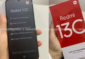 Redmi 13C 4G in grüner Farbe, ...
