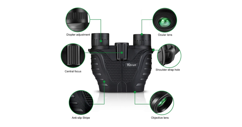 TQYUIT 15x25 beste kleine ferngläser für vogelbeobachtung