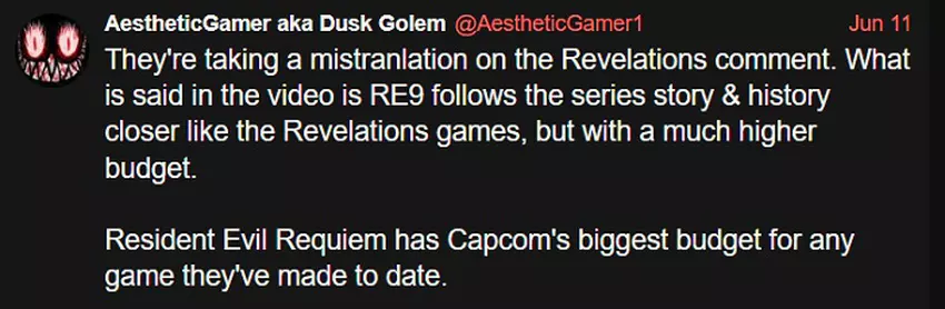 Nachricht von Dusk Golem