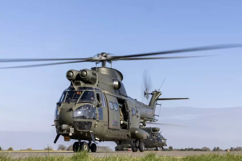 Der britische SA 330 Puma. Illustration: Royal Air Force