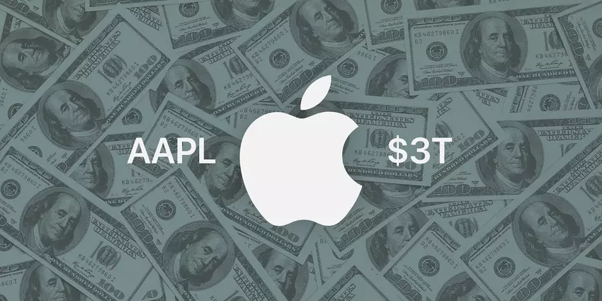 Apple schließt die erste Börsensitzung mit einer Marktkapitalisierung von mehr als 3 Billionen Dollar ab