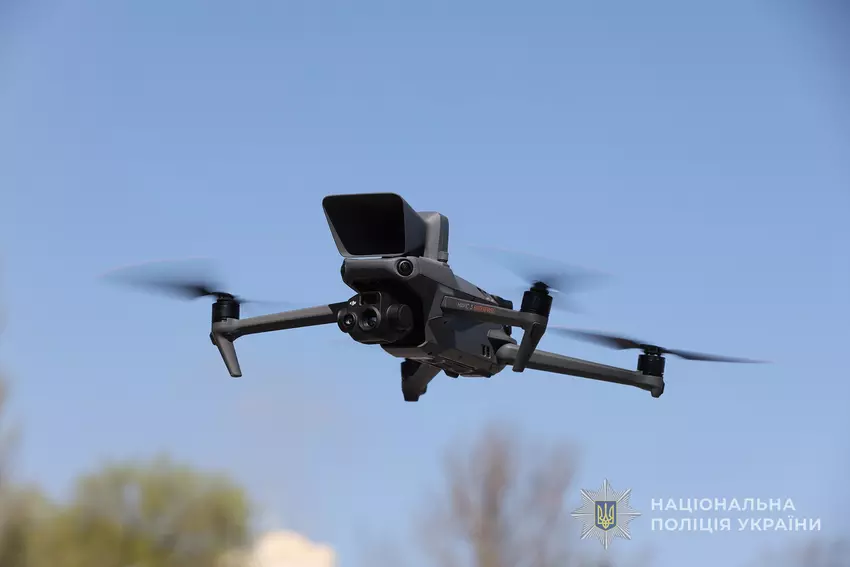 DJI Mavic 3 Drohne. Illustration: Nationale Polizei der Ukraine