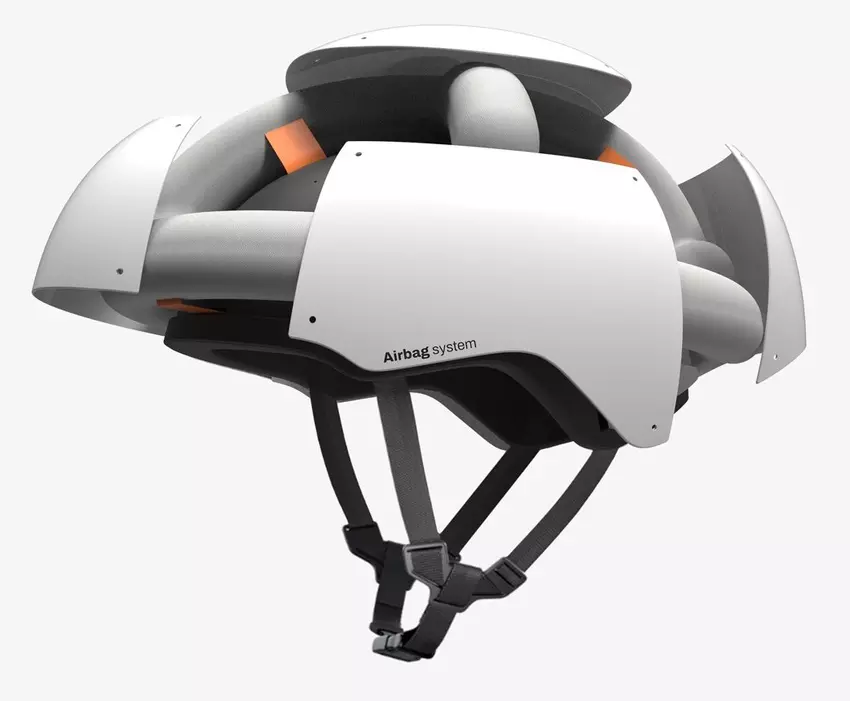 Der Airbag-Fahrradhelm bietet besseren Kopfschutz für Radfahrer