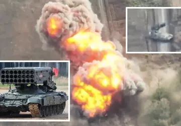 Eine FPV-Drohne zerlegte ein russisches schweres ...