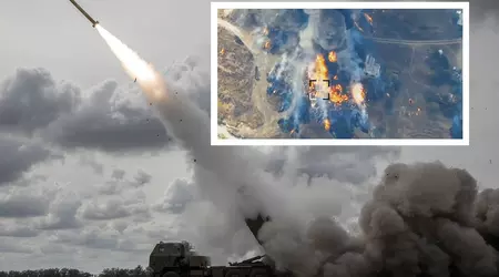 HIMARS zerstörte ein russisches Depot mit Munition und AT-16 Scallion Panzerabwehrraketen für Ka-52 Kampfhubschrauber