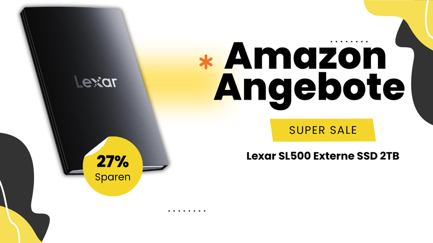 Lexar SL500 Externe SSD 2TB – Beeindruckende 56,99€ Ersparnis mit 27% Rabatt!