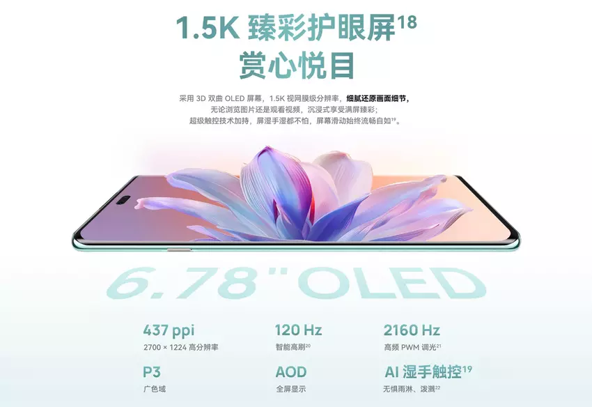 Huawei Enjoy 70X Bildschirm Eigenschaften