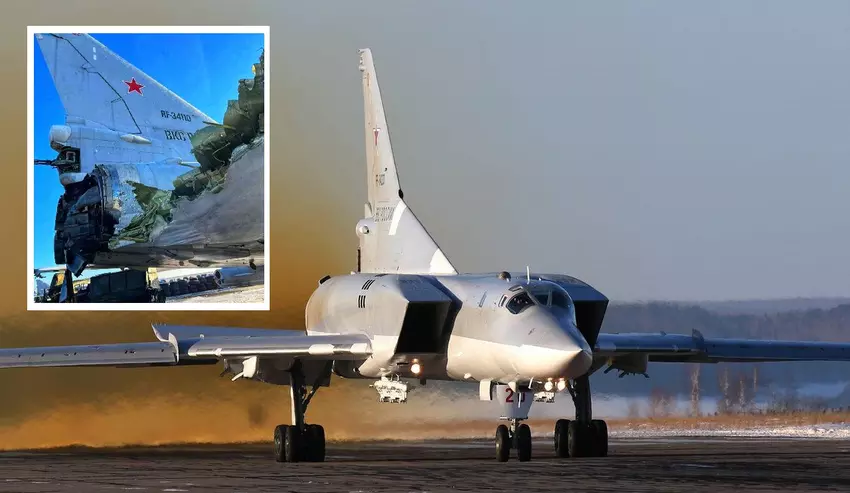 Eine unbekannte Drohne griff einen weiteren russischen Flugplatz an und beschädigte einen mit einer X-22-Rakete bestückten strategischen Raketenbomber Tu-22M3