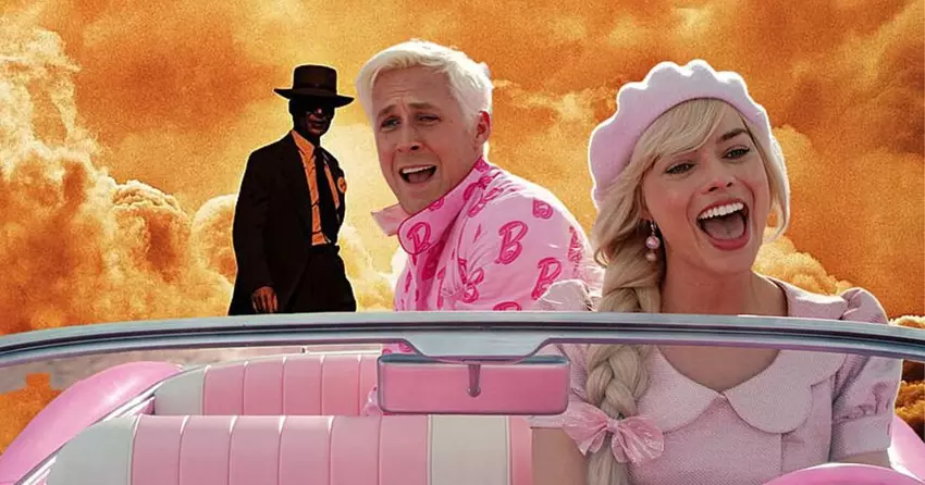 Großartig: An ihrem ersten gemeinsamen Wochenende spielten Barbie und Oppenheimer in den USA 235 Millionen Dollar ein, die vierthöchste Einspielsumme in der Geschichte