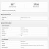 Geekbench-Ergebnis für Galaxy A36