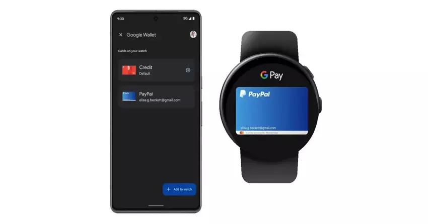Google Wallet auf Wear OS unterstützt PayPal