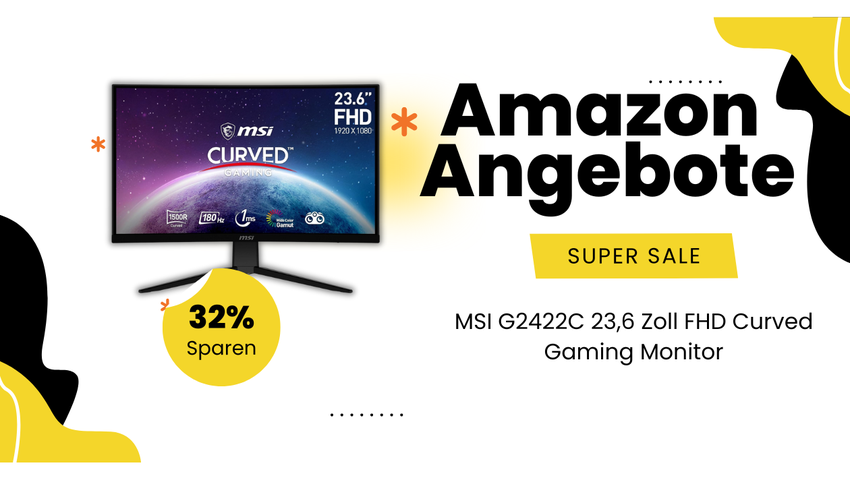 MSI G2422C Gaming Monitor 24 Zoll Curved – Jetzt 48€ Rabatt!