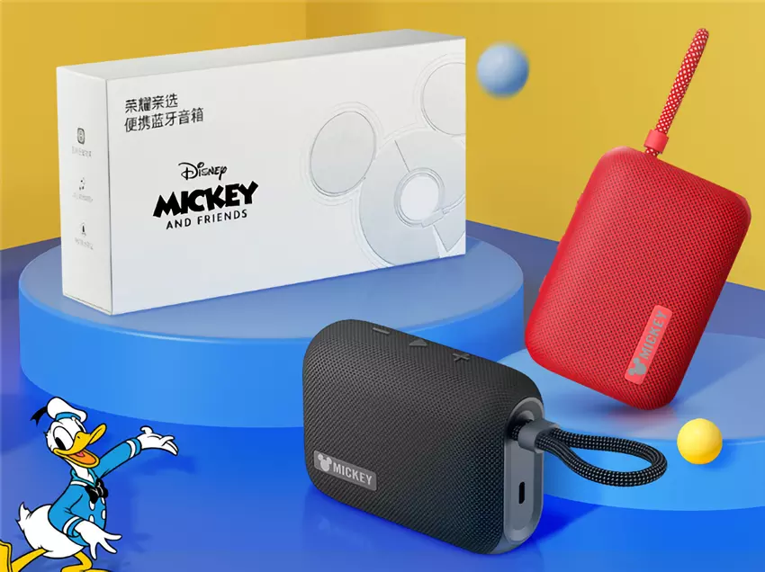 Honor und Disney haben einen tragbaren Bluetooth-Lautsprecher mit 5 W Leistung, IP67-Schutz und einer Betriebsdauer von bis zu 10 Stunden für 22 $ vorgestellt