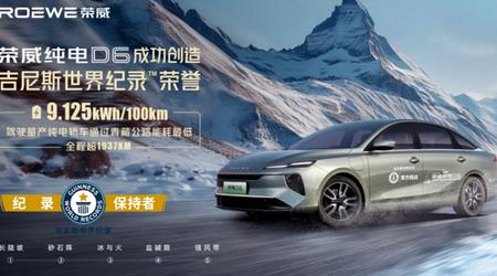 Roewe D6 Limousine stellt Rekord für niedrigsten Stromverbrauch auf einer Bergstraße in China auf