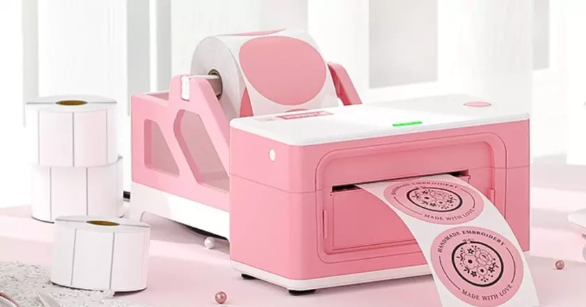 MUNBYN Rosa bester drucker für sticker