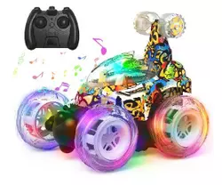 Kizeefun RC Stunt Car mit blinkenden LED-Lichtern 