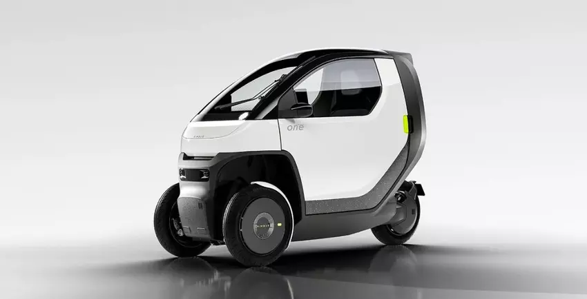 Nimbus One ist ein elektrisches Dreirad mit einer Höchstgeschwindigkeit von 50 km/h und einer Reichweite von 93 Meilen.