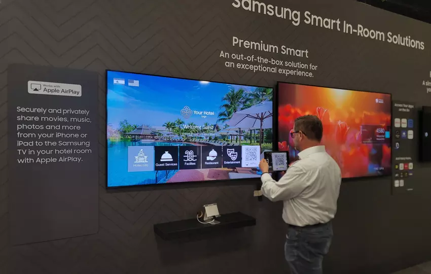 Samsung ergänzt Apple AirPlay-Unterstützung für Hospitality TVs
