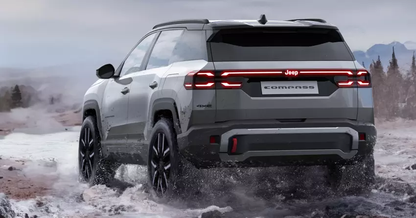 Der härteste Jeep Compass ist bereit, viel Dreck in die Kabine zu bekommen