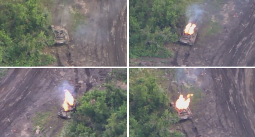 Ukrainische FPV-Drohnen für 600 Dollar treffen erfolgreich zwei der modernsten T-90M-Panzer Russlands im Wert von bis zu 5 Millionen Dollar