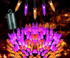 Joomer Orange Lila Halloween-Lichterkette