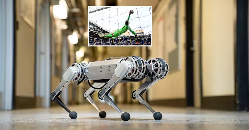 Mini Cheetah, ein Roboterhund, wurde zum Fußballtorwart - er verteidigt das Tor effektiver als die UPL-Torhüter