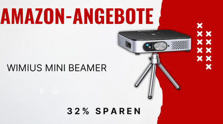 WiMiUS Mini Beamer mit Android 11 – Jetzt 129€ günstiger!