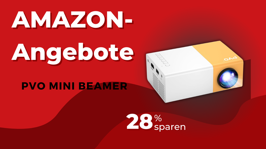 PVO Mini Beamer YG300Pro – Sparen Sie jetzt 19€ beim Heimkino-Projektor!
