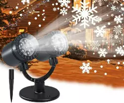 Weihnachten Schneeflocke LED-Licht Beamer CHICLEW