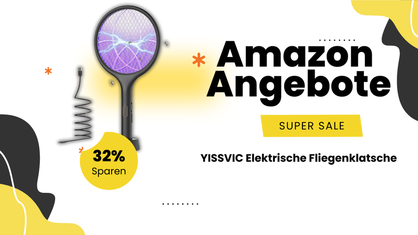 Schluss mit lästigen Insekten: YISSVIC Mückenklatsche mit 32% Rabatt!
