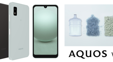 Sharp enthüllt Aquos Wish 3 Smartphone mit IP67 Schutz aus einer Flasche