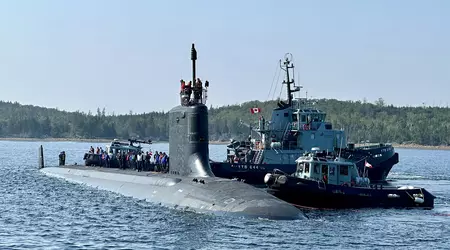 Die US-Marine hat das neue atomgetriebene U-Boot USS Indiana der Virginia-Klasse, das Tomahawk-Marschflugkörper tragen kann, nach Kanada geschickt