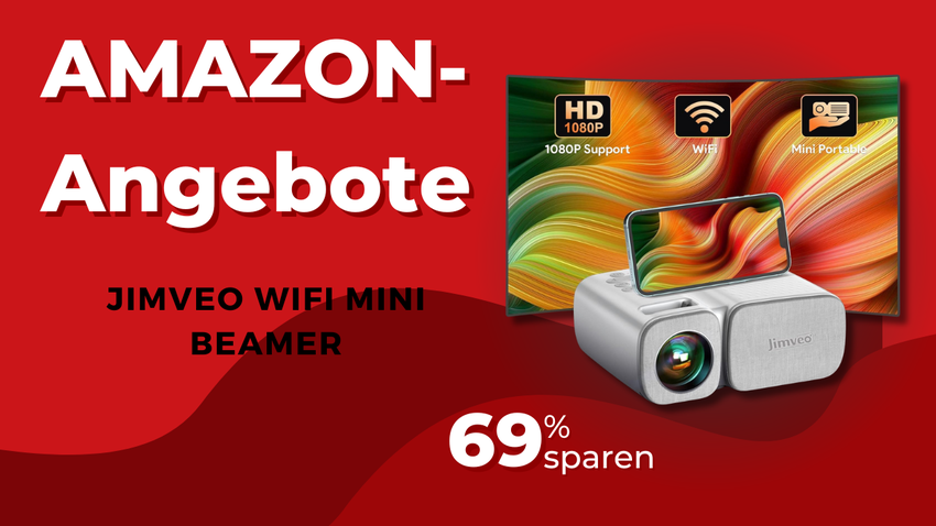 Jimveo WiFi Mini Beamer – Jetzt über 276€ günstiger!