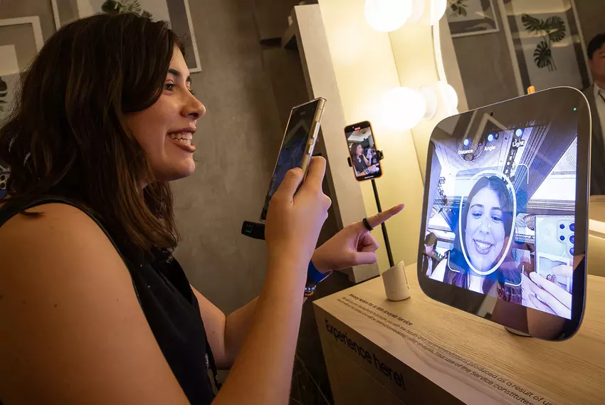 Samsung zeigt den intelligenten Spiegel MICRO LED Beauty: Er kann die Haut analysieren und Pflegeempfehlungen geben