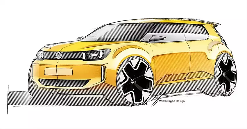 Volkswagen hat Skizzen seines neuen 20.000-Euro-Billig-Elektroautos enthüllt