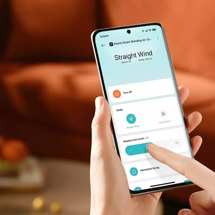 Xiaomi Home App zur Steuerung des Smart Standing Air Circulation Fan