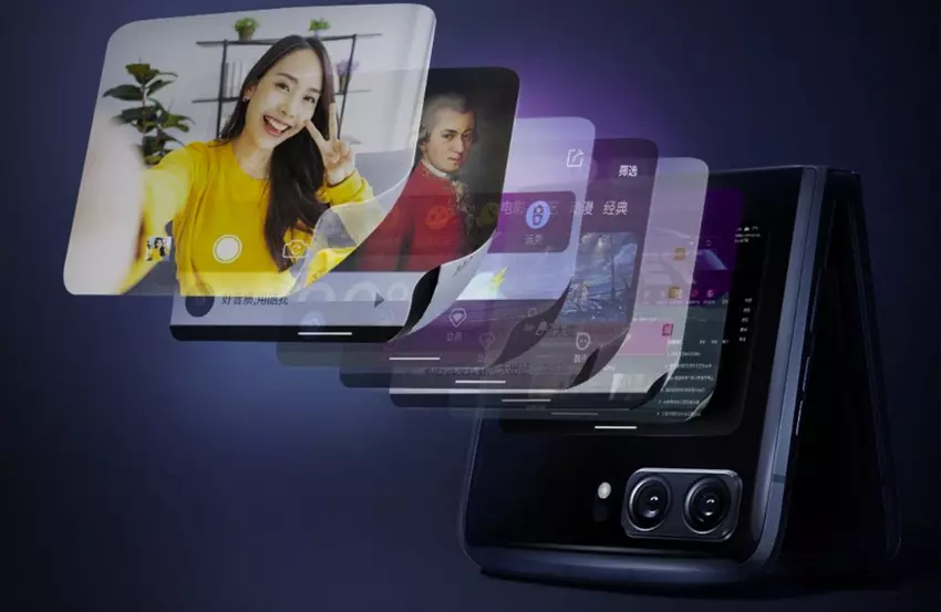 Neuer Teaser zum Moto Razr 2022 zeigt das große Cover-Display